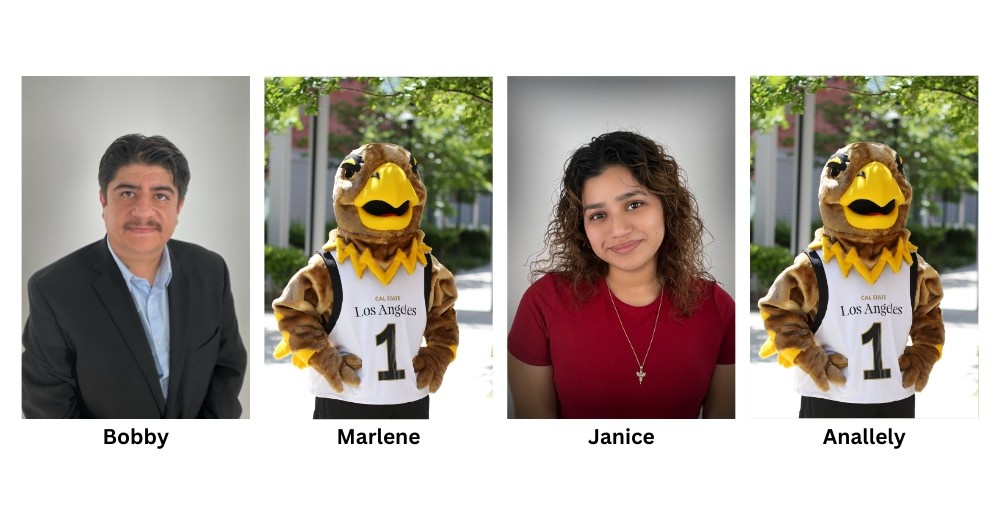CalFresh Advocates and Eddie the Eagle (left to right): Bobby, Marlene, Janice, and Anallely.