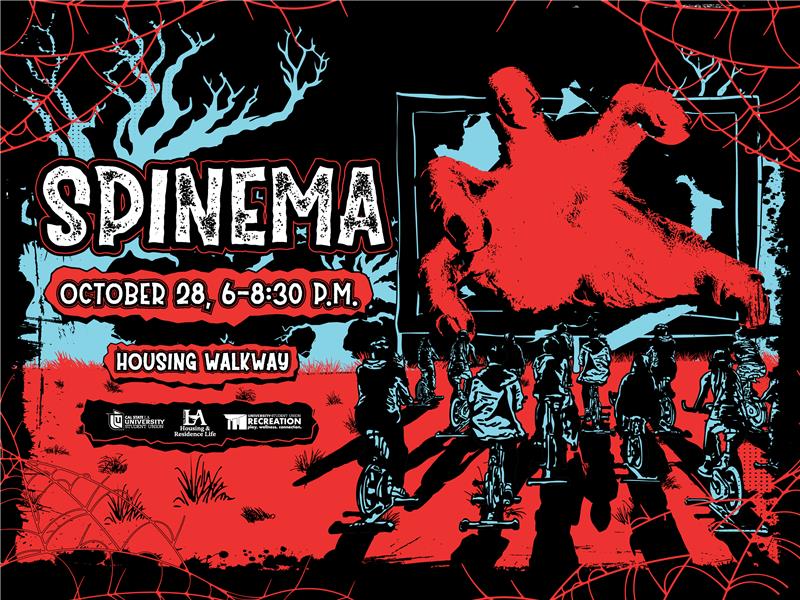 Spinema. October 28, 2025. 6-8:30 p.m. Housing Walkway. 