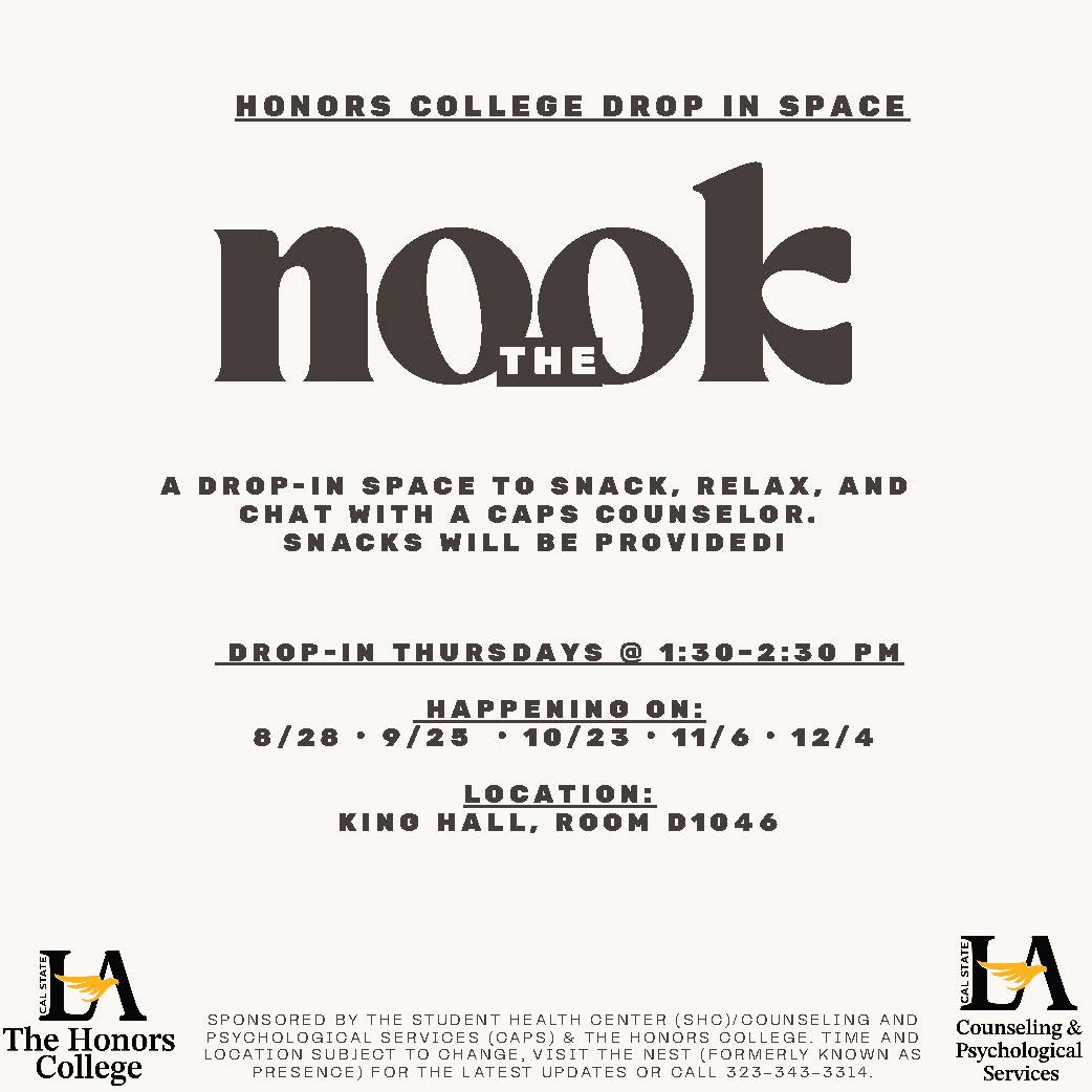 Flyer for honors college event 