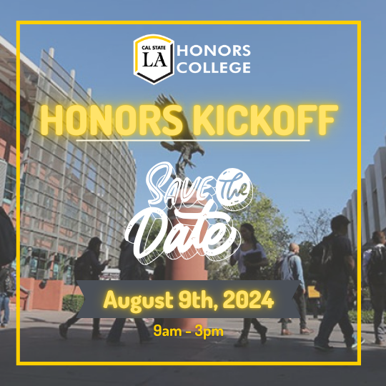 flyer for honors kickoff