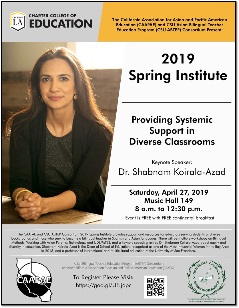 System support in Diverse Classrooms-Keynote speaker- Dr. Shabnam Koirala-Azad