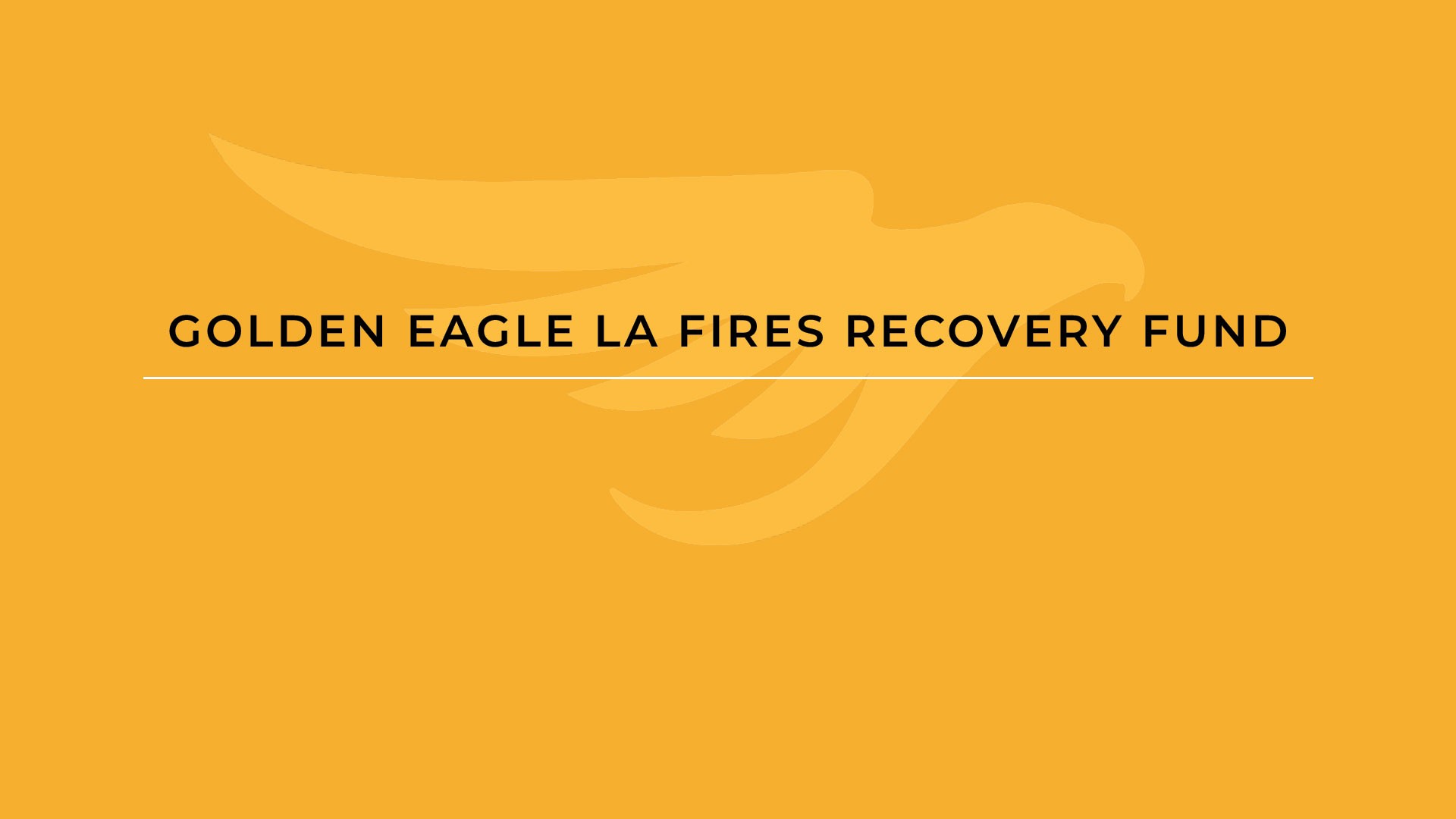 Golden Eagle LA Fires Recovery Fund