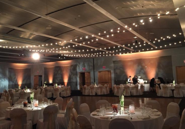 pink ballroom decor