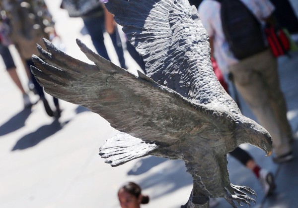 golden eagle statue