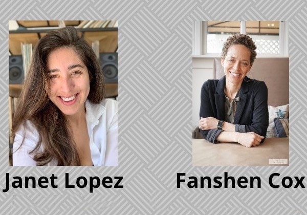 Headshots of Janet Lopez and Fanshen Cox