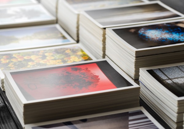 stacks of printed photocopies