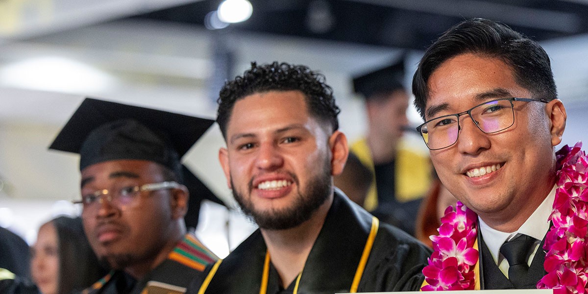 graduates at graduation ceremony