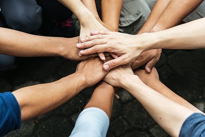 Team Holding Hands