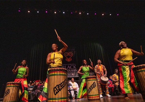 Performers at the Black Grad Celebration