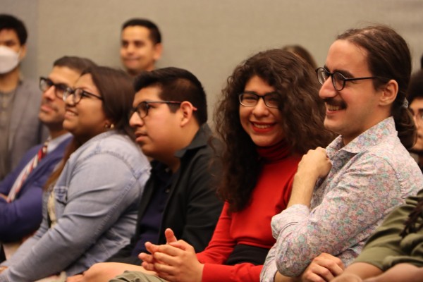 students laughing at 2023 Honors Convocation