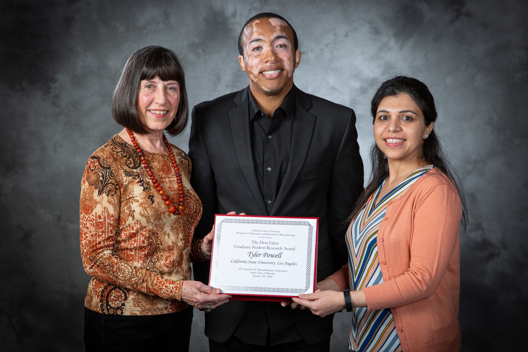 Tyler Powell receives the 2020 Don Eden Graduate Student Research Award